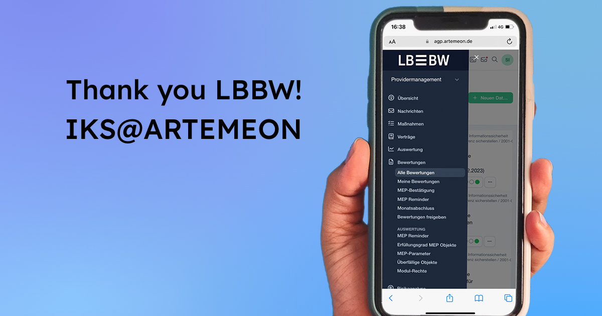 LBBW digitizes internal control system based on IKS@ARTEMEON